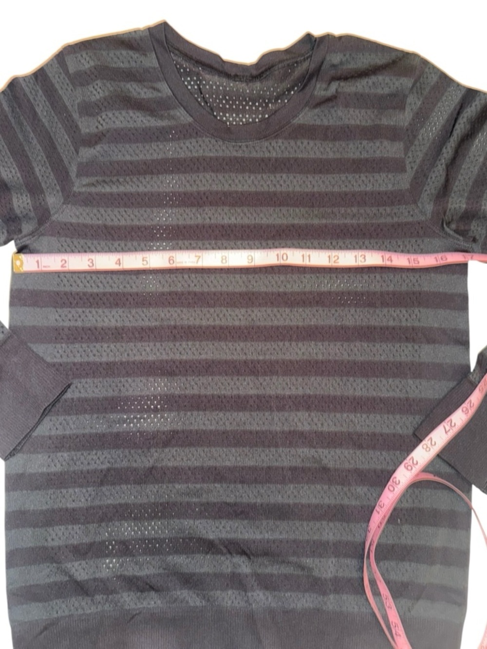 Lululemon Breeze By Long Sleeve *Stripe Black / Deep Coal Fits Like 8 Orig $78 - Picture 6 of 7